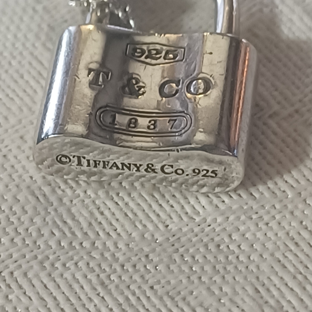 Tiffany & Co. 1837 Padlock Necklace, Sterling Silver - Picture 5 of 11